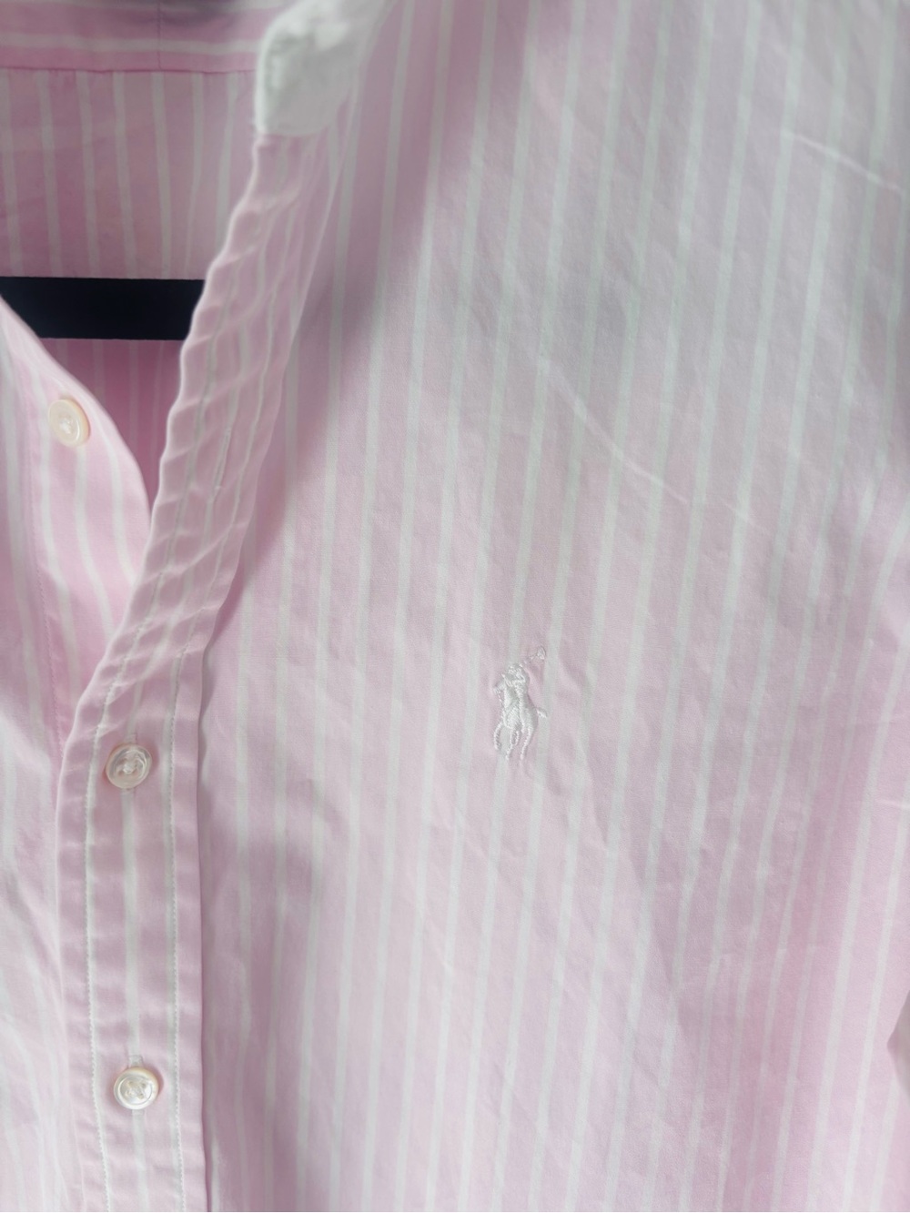Ralph Lauren Pink and White Striped Button-Down Shirt - Picture 3 of 8